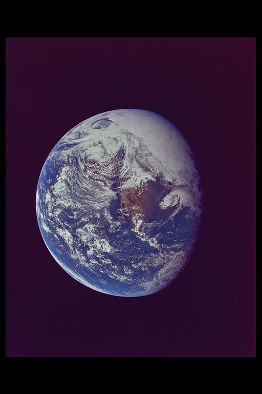 [ Satellite view of world ]